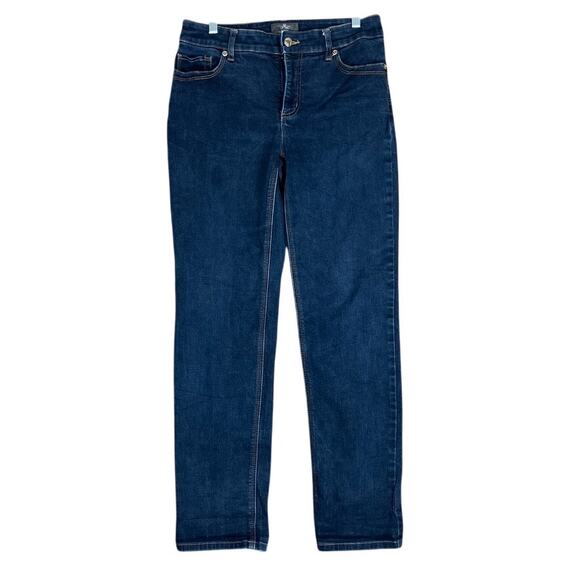 Chicos Womens Jeans Blue Mid Rise So Slimming Lifting Straight Stretch 1 - Picture 1 of 11